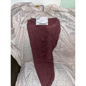 Charlotte Russe Coral Skirt With Twist Slit